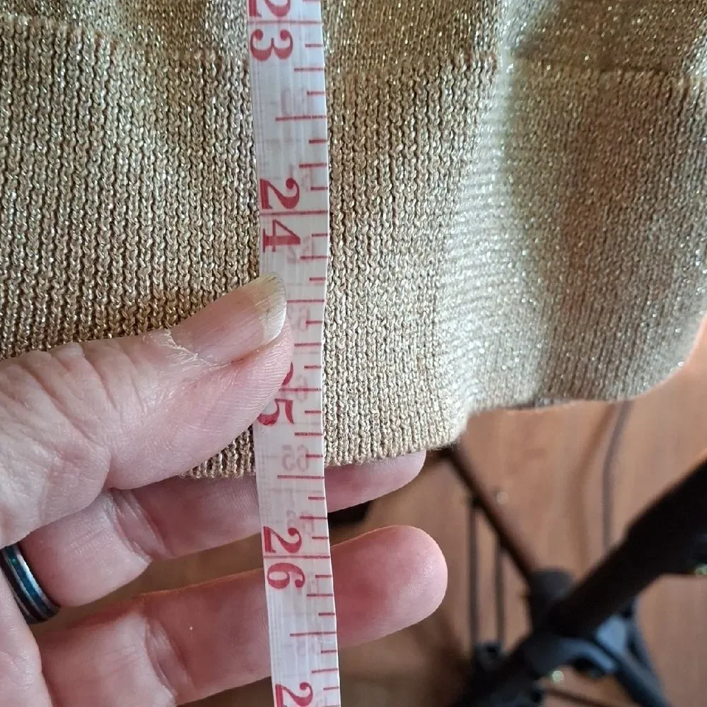 Talbots Gold Cardigan Sweater Soft Knit (Can027)
